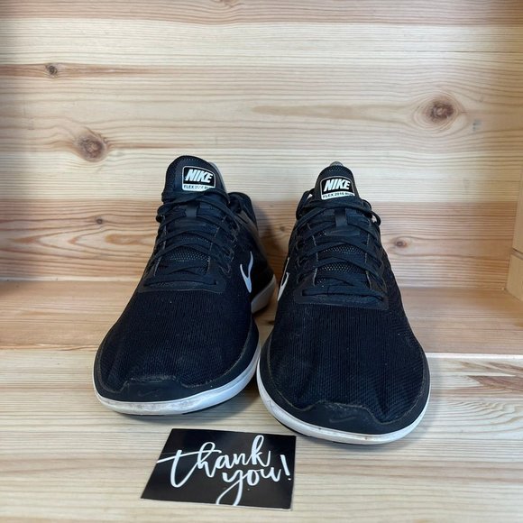 Nike Flex Run Black and White WMs Size US 8.5 - Picture 4 of 8